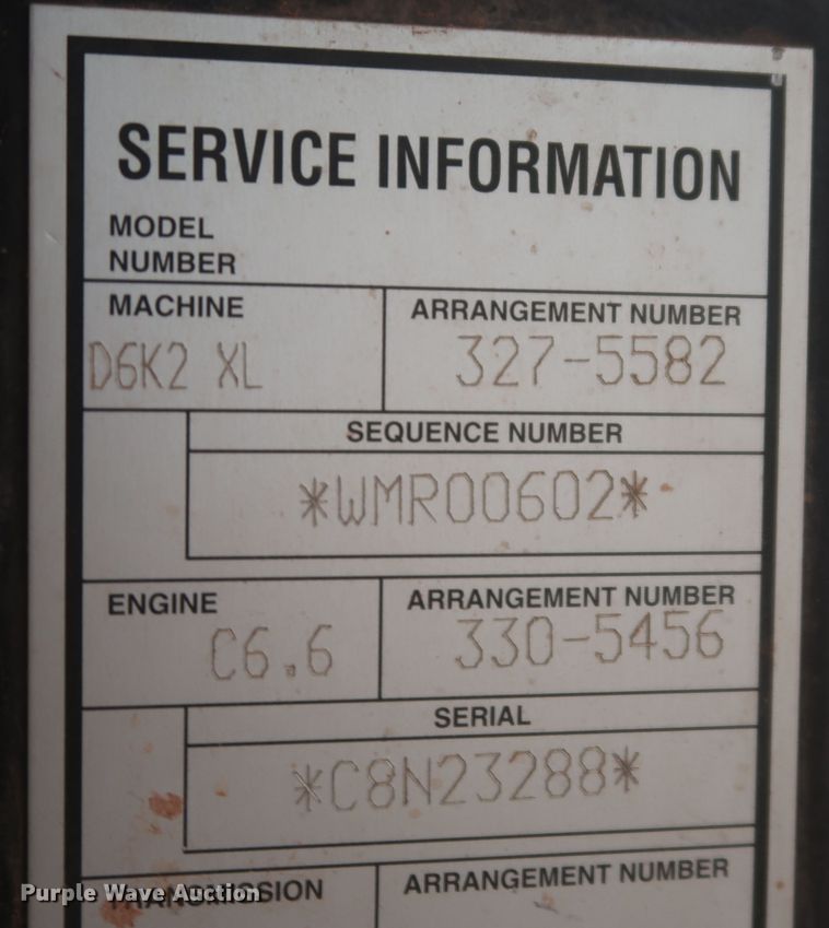 image for item DR6759 2014 Caterpillar D6K2 XL  dozer