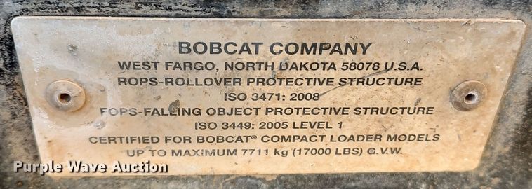 image for item DR6763 2015 Bobcat S630  skid steer loader