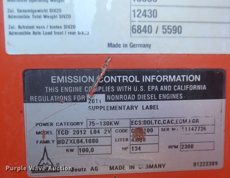 image for item DR6766 2009 Hamm 3412P  single drum vibratory roller