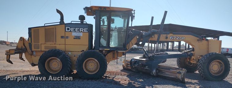 image for item DR6774 2012 John Deere 672G  motor grader