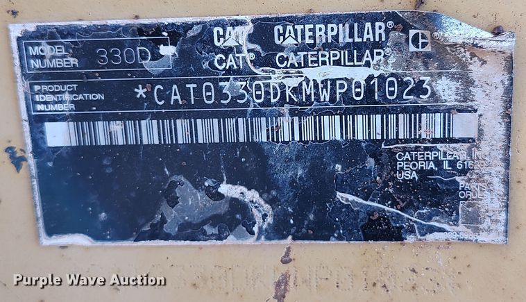 image for item DR6775 2007 Caterpillar 330D L  excavator
