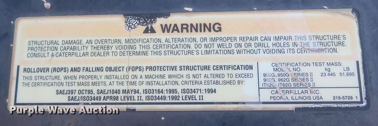 image for item DR6781 2005 Caterpillar 950G Series II  wheel loader