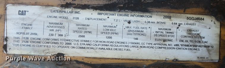 image for item DR6781 2005 Caterpillar 950G Series II  wheel loader