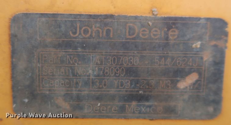 image for item DR6782 2006 John Deere 544J  wheel loader