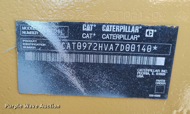 image for item DR6784 2006 Caterpillar 972H  wheel loader