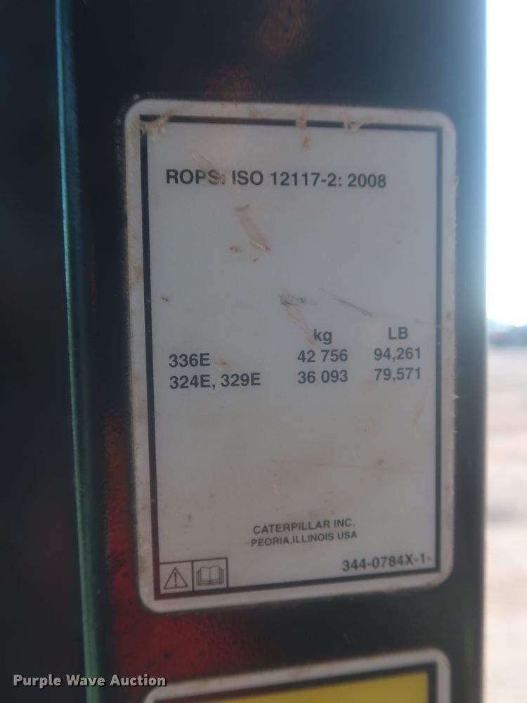 image for item DR6791 2011 Caterpillar 336E L  excavator