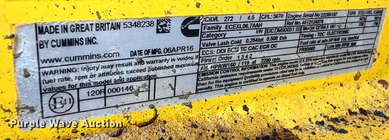 image for item DR6797 2017 Dynapac CC6200  double drum vibratory roller