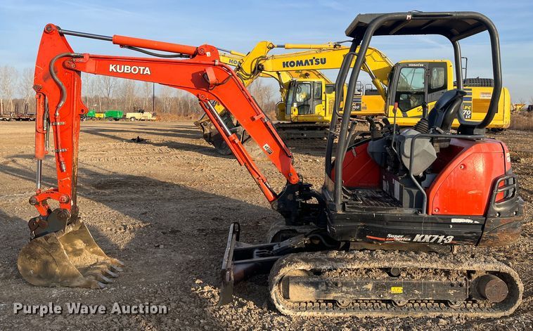image for item DR7370 2014 Kubota KX71-3  mini excavator