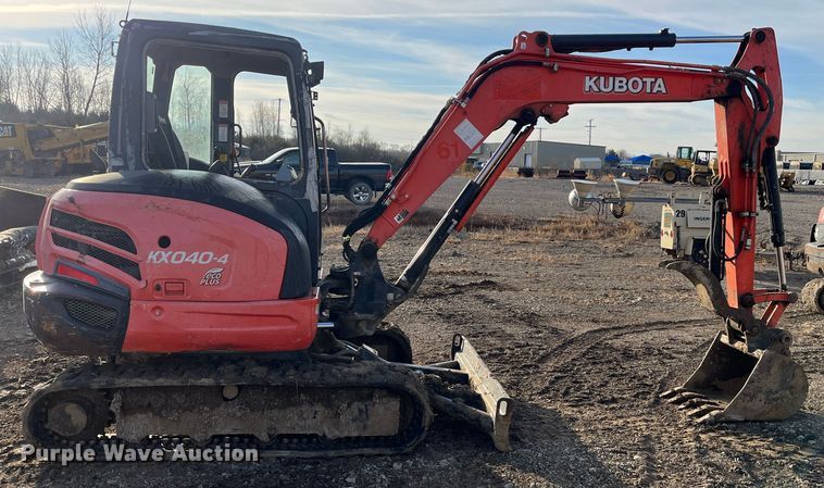 image for item DR7371 2014 Kubota KX040-4  mini excavator