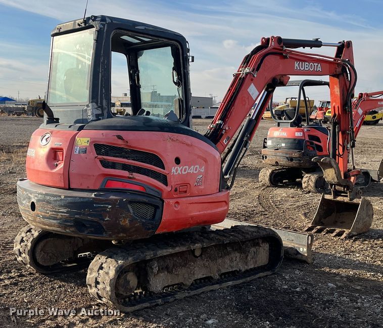 image for item DR7371 2014 Kubota KX040-4  mini excavator
