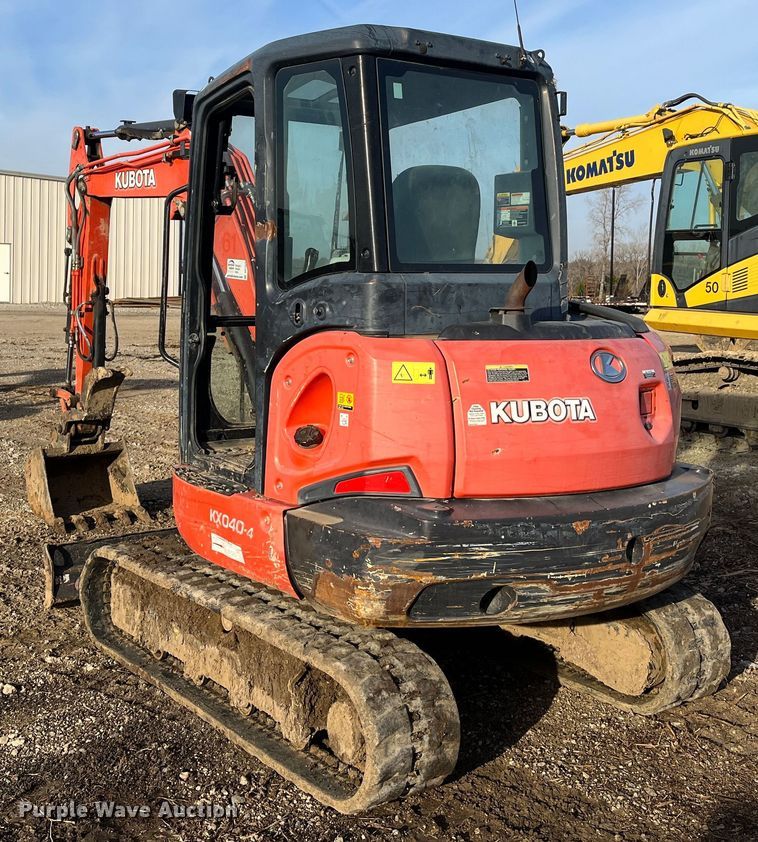 image for item DR7371 2014 Kubota KX040-4  mini excavator