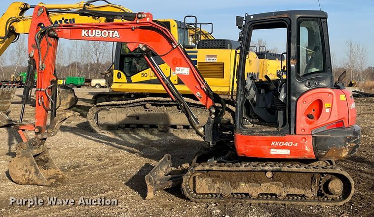 image for item DR7371 2014 Kubota KX040-4  mini excavator