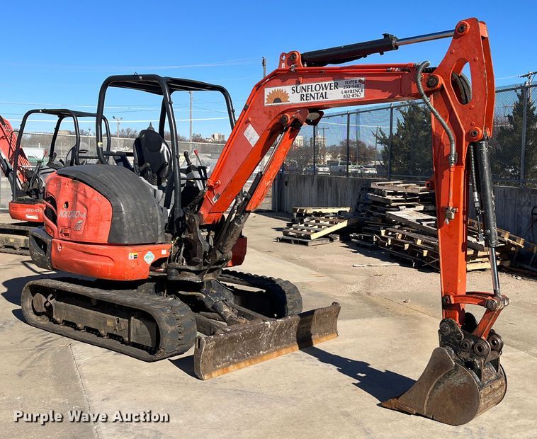image for item DR7386 2013 Kubota KX040-4  mini excavator