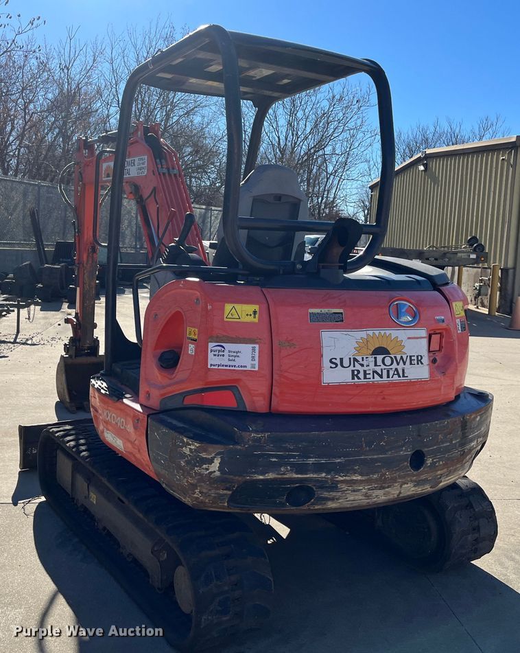 image for item DR7386 2013 Kubota KX040-4  mini excavator