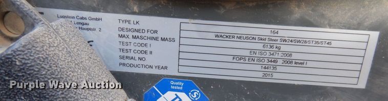 image for item DR8039 Wacker Neuson ST35  tracked skid steer loader