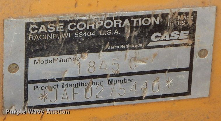 image for item HF9478 1999 Case 1845C  skid steer loader