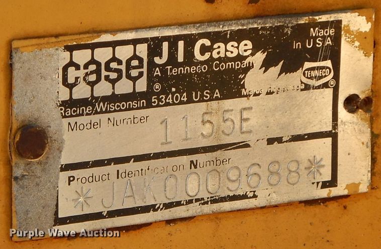 image for item HG9284 1989 Case 1155E  track loader