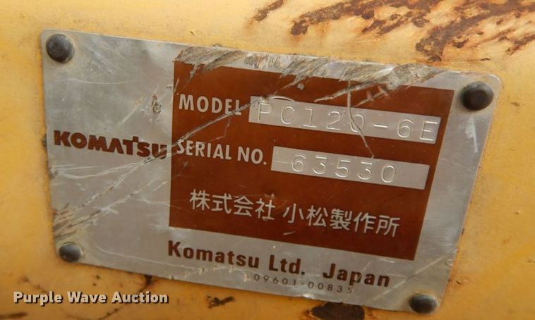 image for item HG9348 Komatsu PC120-6E  excavator