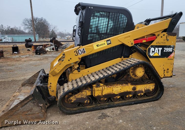 image for item HG9354 2015 Caterpillar 299D  tracked skid steer loader