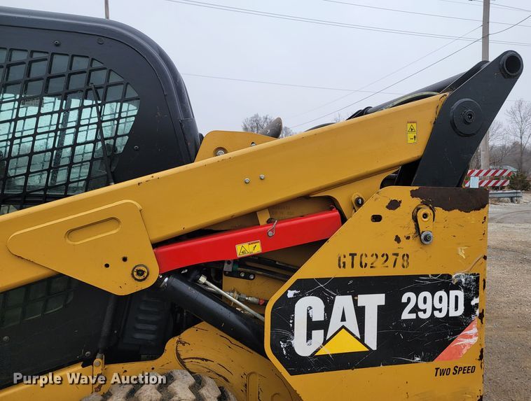 image for item HG9354 2015 Caterpillar 299D  tracked skid steer loader