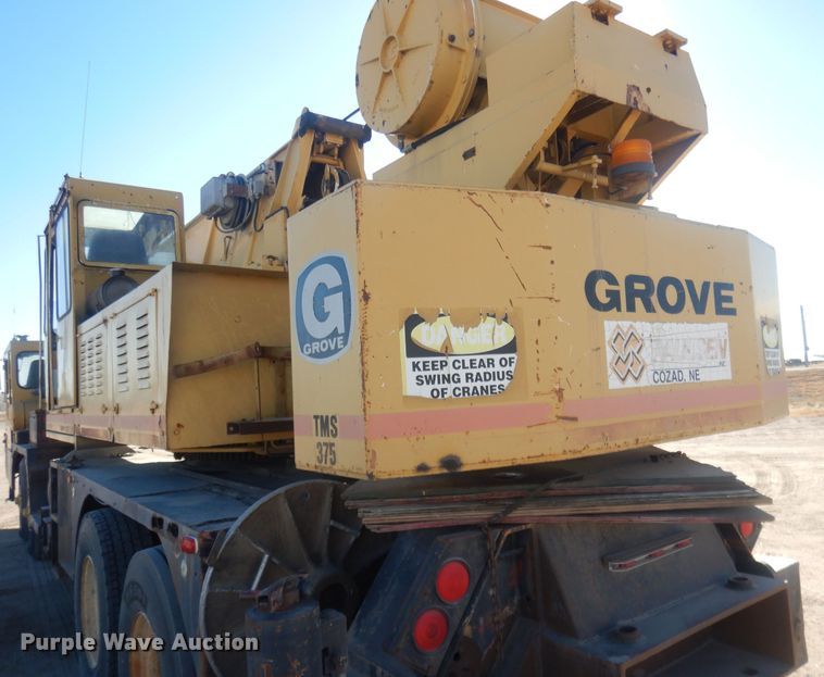 image for item HQ9543 1973 Grove TM375  crane