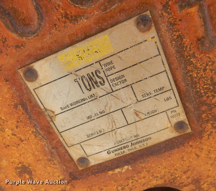 image for item HQ9543 1973 Grove TM375  crane