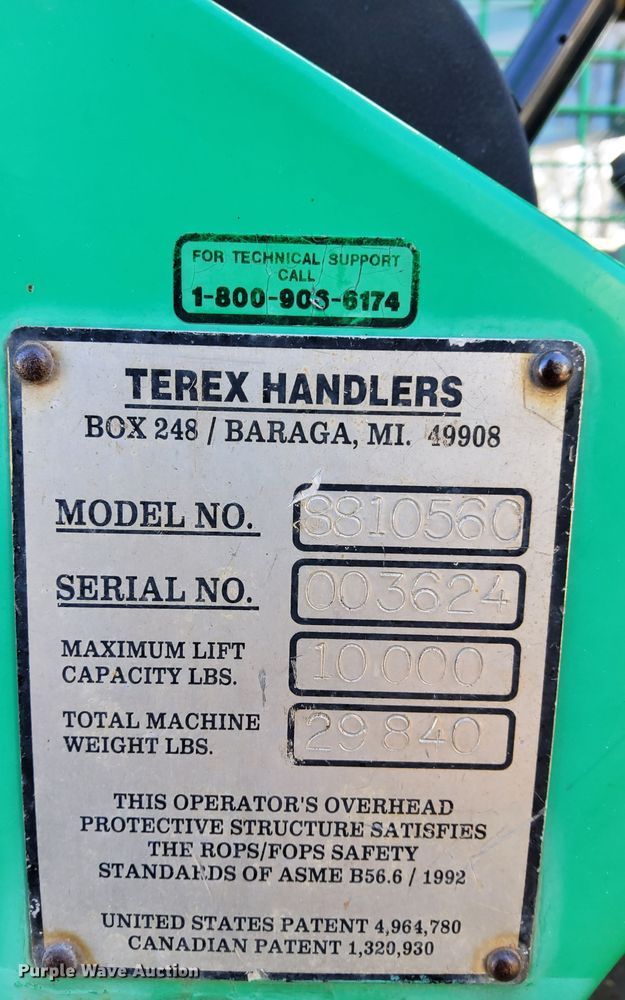 image for item JB9728 2000 Terex SS1056C Turbo  telehandler