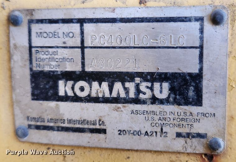 image for item JB9772 1997 Komatsu PC400LC-6  excavator