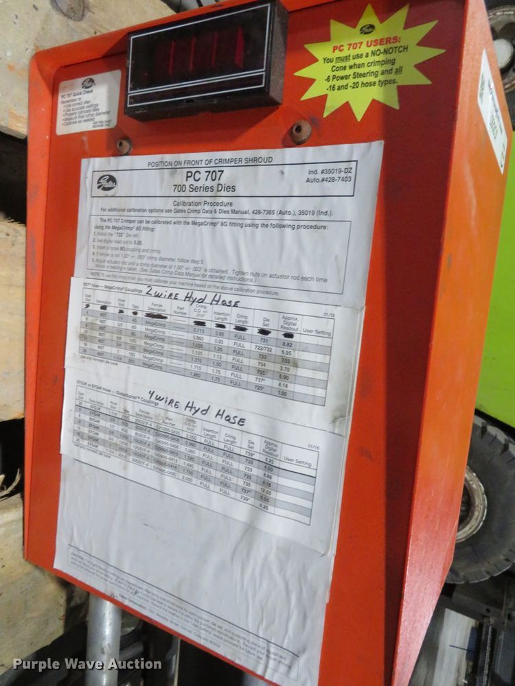 image for item JC9287 Gates PC707  hose crimper