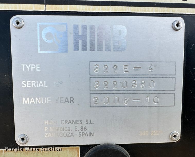 image for item JD9672 Hiab HB100X  crane