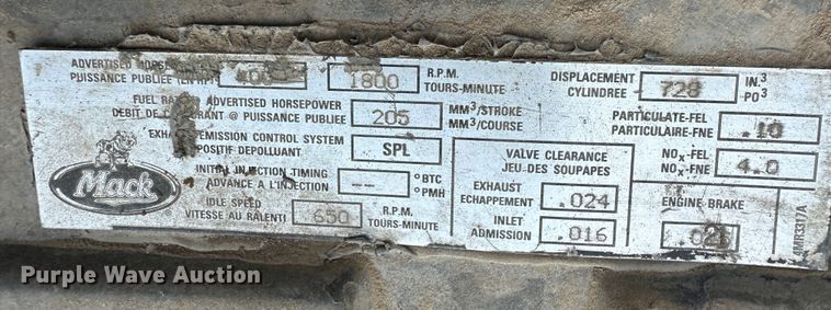 image for item JD9682 1998 Mack RD688S dump truck