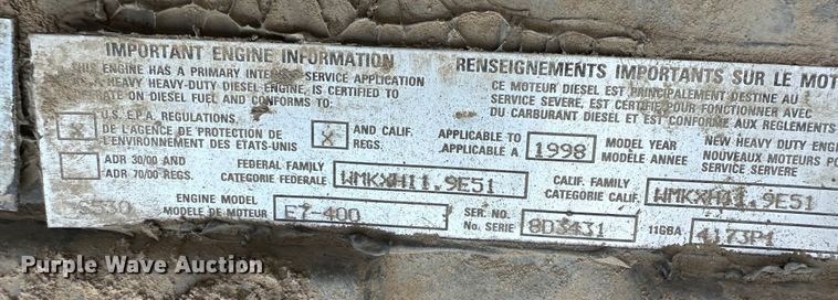 image for item JD9682 1998 Mack RD688S dump truck