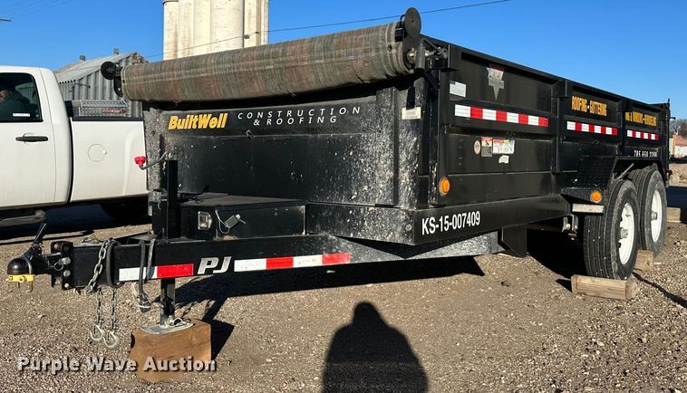 image for item JD9768 2015 PJ D9162  dump trailer