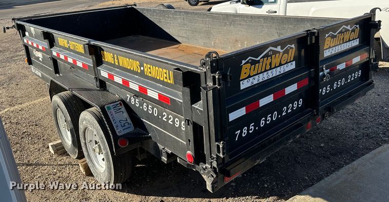 image for item JD9768 2015 PJ D9162  dump trailer