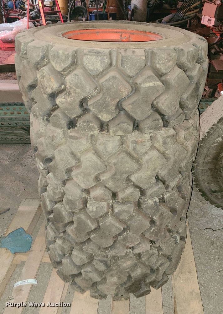 image for item JG9613 (4) Bobcat skid steer tires and wheels