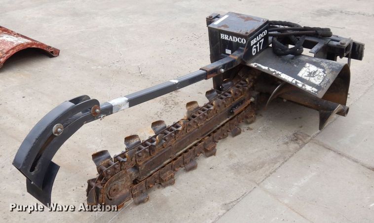 image for item JK9093 Bradco 617  skid steer trencher