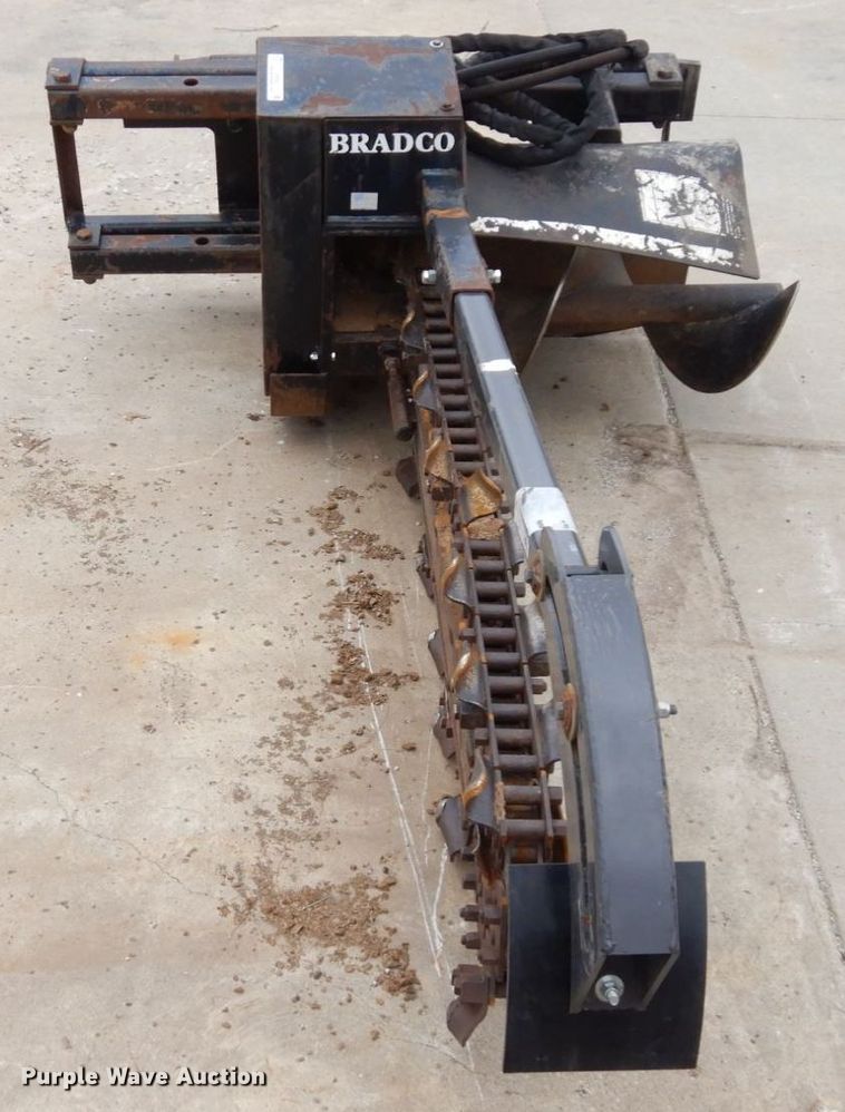 image for item JK9093 Bradco 617  skid steer trencher