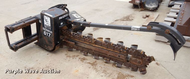 image for item JK9093 Bradco 617  skid steer trencher