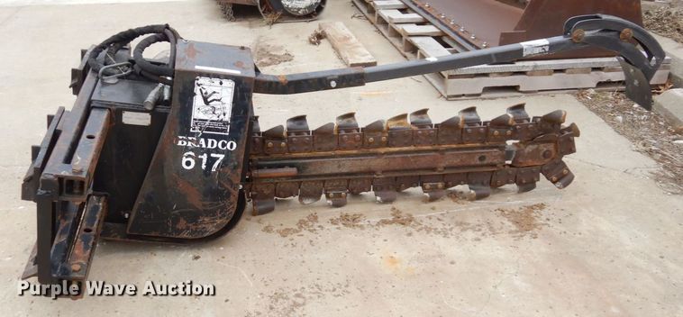 image for item JK9093 Bradco 617  skid steer trencher