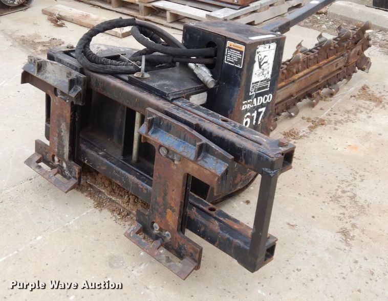 image for item JK9093 Bradco 617  skid steer trencher
