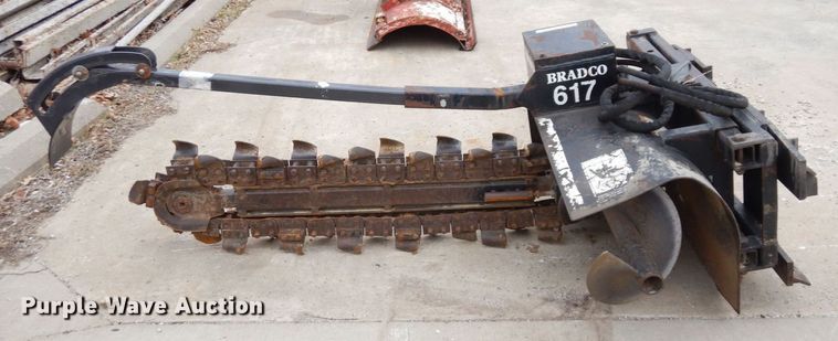 image for item JK9093 Bradco 617  skid steer trencher