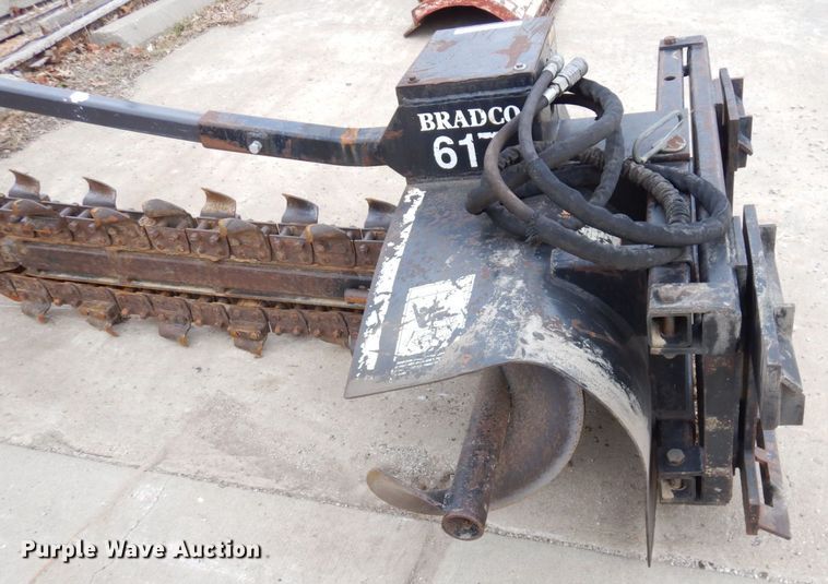 image for item JK9093 Bradco 617  skid steer trencher
