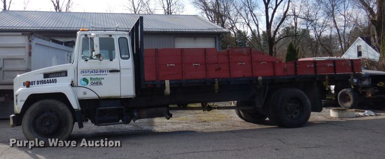 image for item JL9759 1997 Mack CS300P  dump flatbed truck