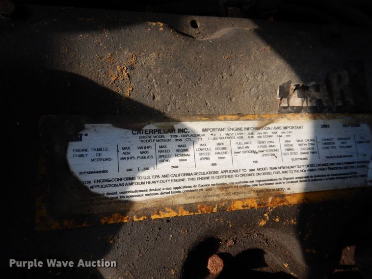 image for item JL9777 2004 Sterling L-Line  dump truck