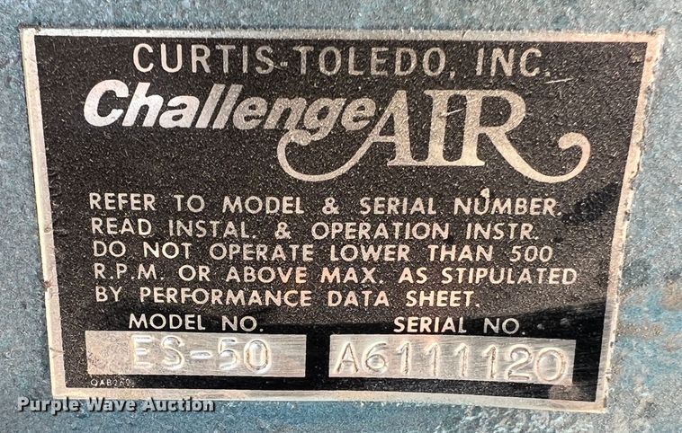 image for item JU9788 Curtis 8SN8E  air compressor