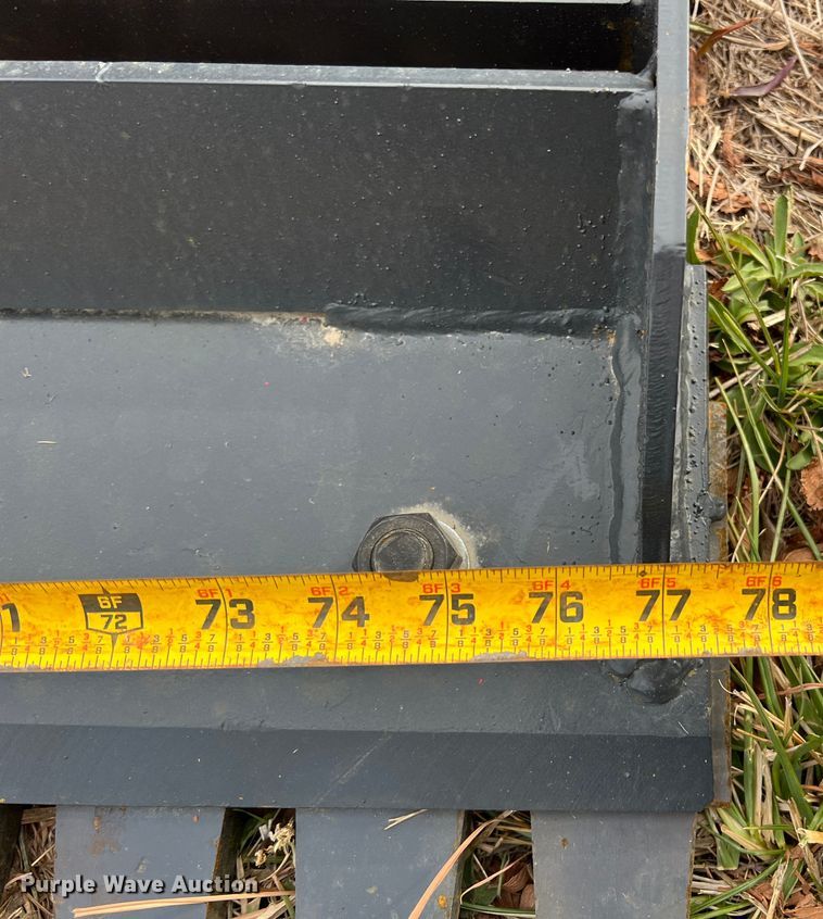 image for item JV9475 Bradco  77"W skid steer land planer