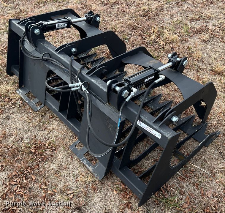 image for item JV9477 66"W skid steer grapple bucket