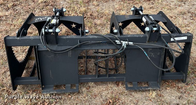 image for item JV9477 66"W skid steer grapple bucket