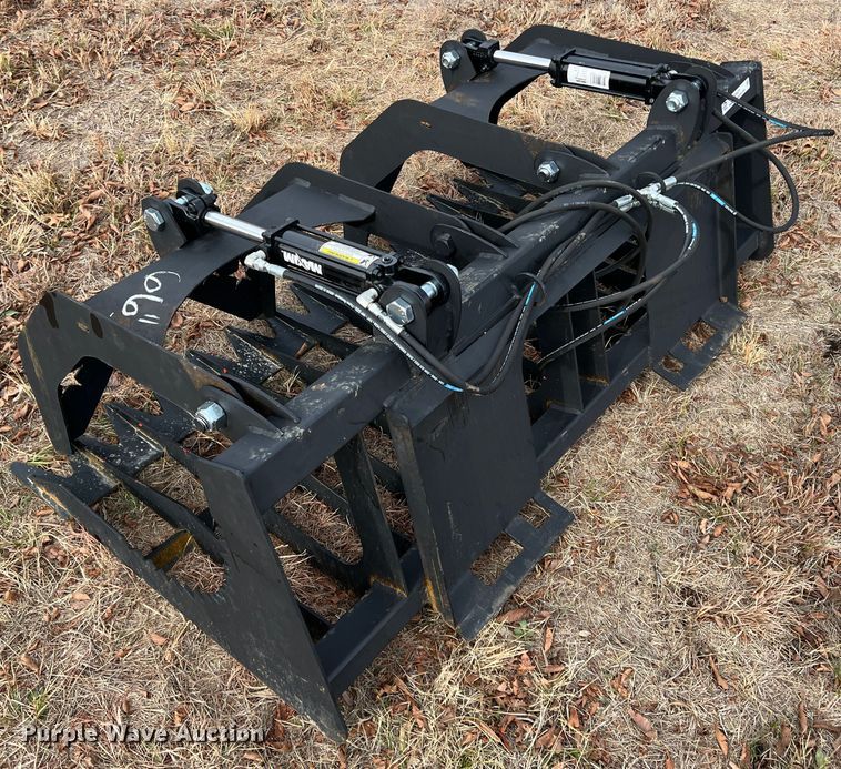 image for item JV9477 66"W skid steer grapple bucket