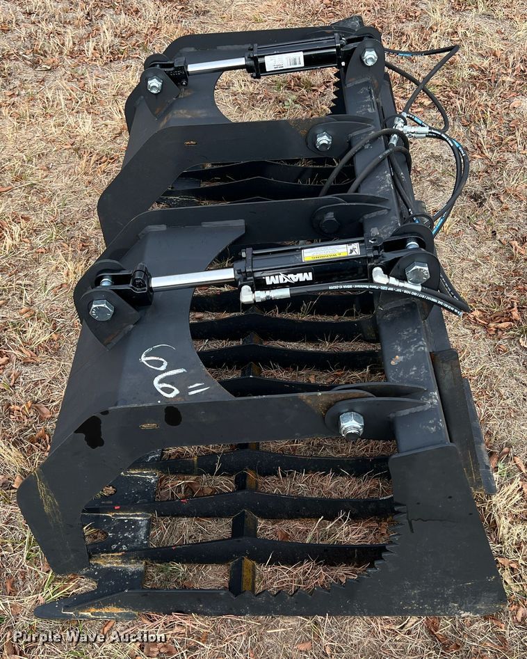 image for item JV9477 66"W skid steer grapple bucket